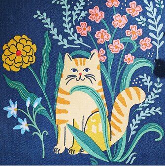 Theemuts Marmalade Meadow in Marineblauw