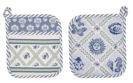 Ulster Weavers Onderlegger met Insteekvak Coastal Treasures in blauw