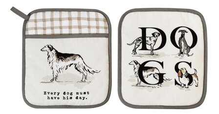 Ulster Weavers Onderlegger met Insteekvak Country Dogs in bruin