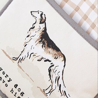 Ulster Weavers Onderlegger met Insteekvak Country Dogs in bruin