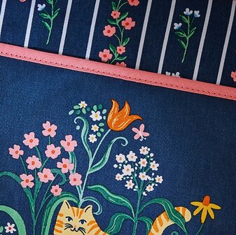 Ulster Weavers Onderlegger met Insteekvak Marmalade Meadow in blauw